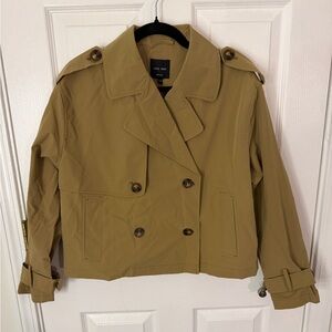 Love Tree Women's Short Tan Trench Coat